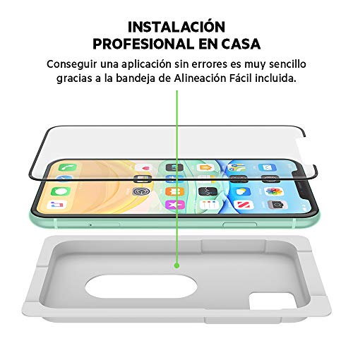 Belkin ScreenForce TemperedCurve protector de pantalla para iPhone 11; protección de pantalla para iPhone 11, también compatible con iPhone XR