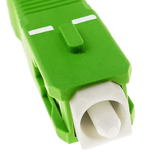 BeMatik - Cable de Fibra óptica SC/APC a SC/APC monomodo simplex 9/125 de 5 m OS2 Blanco