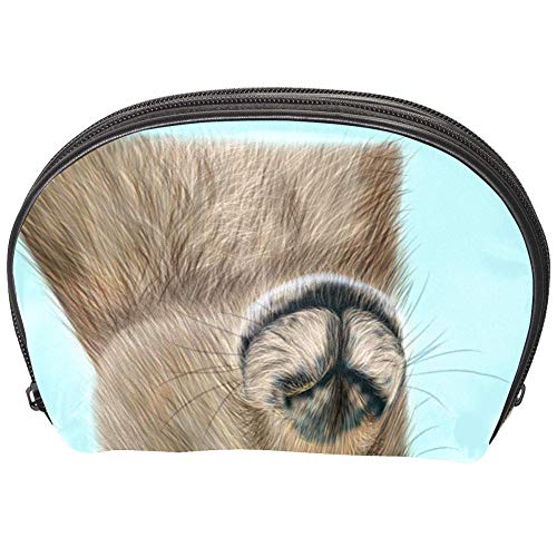 Bennigiry - Bolso organizador de maquillaje con cremallera multifunción con diseño de animales australianos de canguro