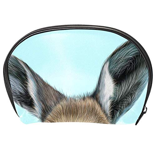 Bennigiry - Bolso organizador de maquillaje con cremallera multifunción con diseño de animales australianos de canguro