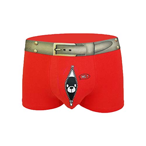Berimaterry Calzoncillos Boxer Microfibra Sexy Slip Ropa Interior Masculina Divertidos De Hombre sin Costuras Boxer con Relleno Trasero para Aumentar el Volumen y tamaño de glúteos y Levanta