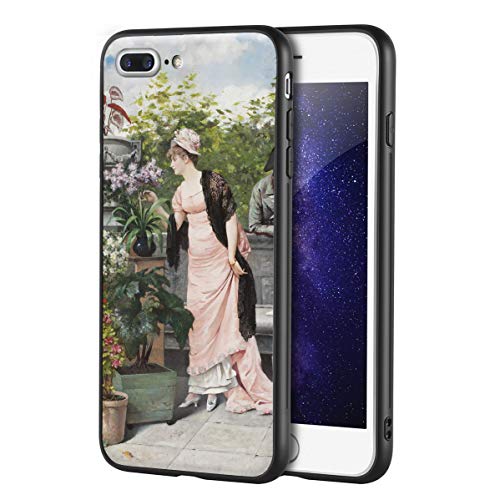 Berkin Arts August Hagborg para iPhone 7 Plus&iPhone 8 Plus/Caja del teléfono Celular de Arte/Impresión Giclee UV en la Cubierta del móvil(Hennes Innersta Tankar)