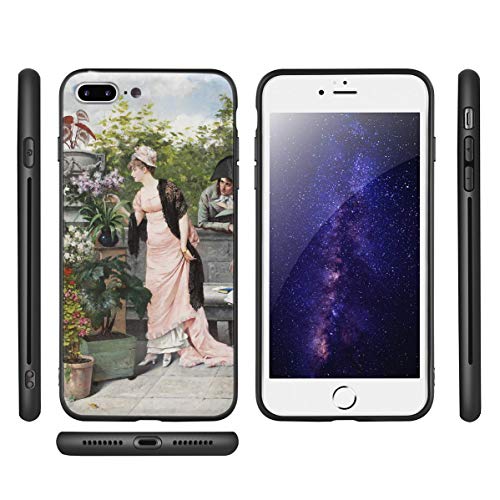 Berkin Arts August Hagborg para iPhone 7 Plus&iPhone 8 Plus/Caja del teléfono Celular de Arte/Impresión Giclee UV en la Cubierta del móvil(Hennes Innersta Tankar)