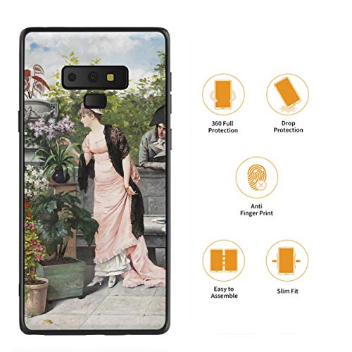 Berkin Arts August Hagborg para Samsung Galaxy Note 9/Caja del teléfono Celular de Arte/Impresión Giclee UV en la Cubierta del móvil(Hennes Innersta Tankar)