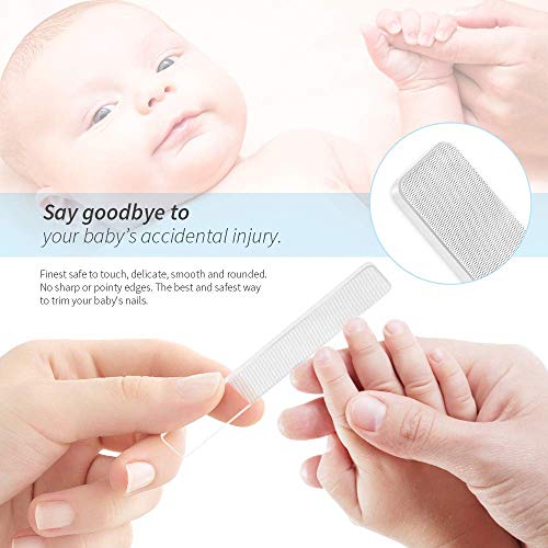 Best Glass Lima de uñas y búfer 2 en 1 Set con funda para uñas naturales saludables, cuidado de uñas alternativa al esmalte de uñas