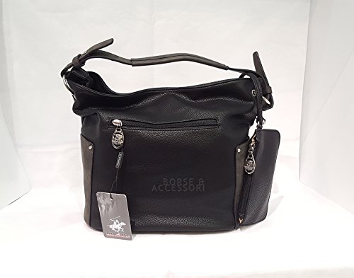 Beverly Hills Polo Club - Bolso cruzados para mujer negro negro