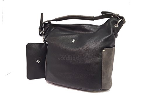 Beverly Hills Polo Club - Bolso cruzados para mujer negro negro