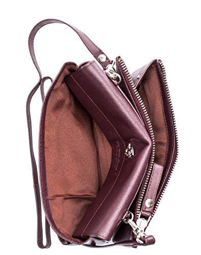 BEVERLY HILLS POLO CLUB Bolso mujer bandolera piel burdeos Talla única