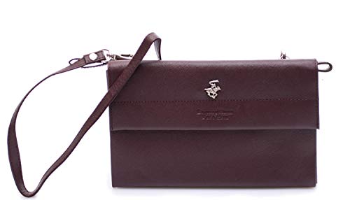 BEVERLY HILLS POLO CLUB Bolso mujer bandolera piel burdeos Talla única