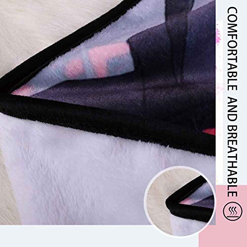 BHAHFL Manta De Doble Capa con Forro Polar, Franela Suave, Cama Doble, Mantas Grandes, Manta De Microfibra para Sofá para Sillas/Cama/Oficina, Ropa De Cama Exquisita, Cálida,100 * 150CM