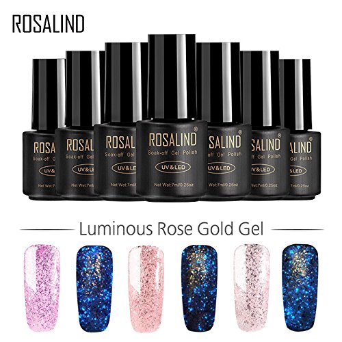 BHYDRY Rosalind Nail UV Gel Polish Soak Off Nail Luminous Art Capa Base Gel de Cobertura