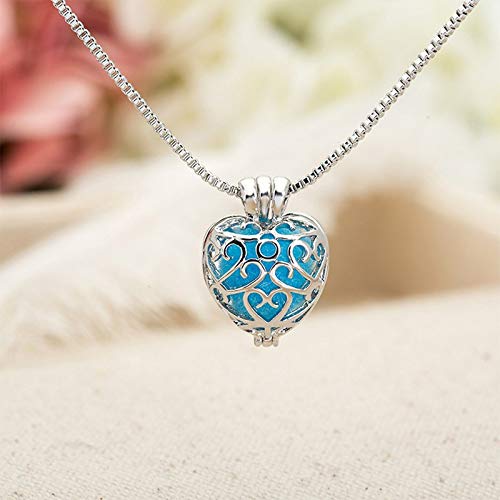 BianchiPatricia Aromatherapy Diffuser Necklace Hollow Heart Lockets Perfume Necklace NX273