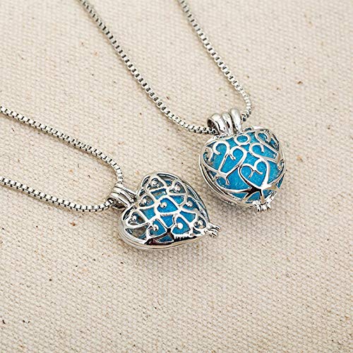 BianchiPatricia Aromatherapy Diffuser Necklace Hollow Heart Lockets Perfume Necklace NX273