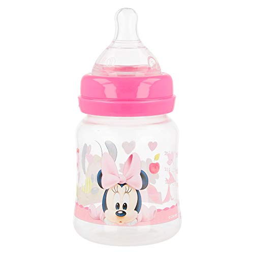 BIBERON CUELLO ANCHO 150 ML | TETINA SILICONA 3 POSICIONES MINNIE MOUSE - DISNEY - BABY PAINT POT