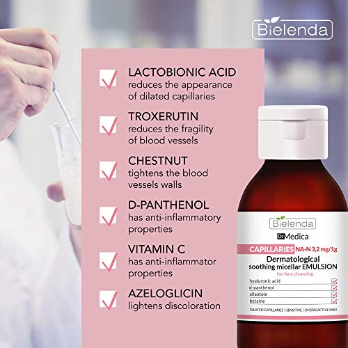 Bielenda DR MEDICA Capilares dermatológicos de limpieza emulsión micelar 250 g