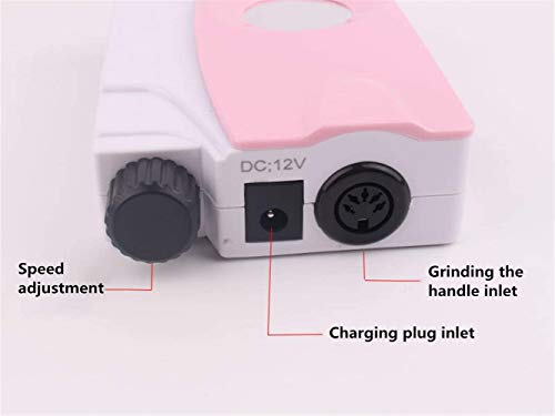 Big Shark Máquina eléctrica portable del taladro del clavo - 25000RPM profesional recargable E lima de uñas Taladro Kit for uñas de acrílico del gel manicura pedicura pulido molino Extracción en Salon