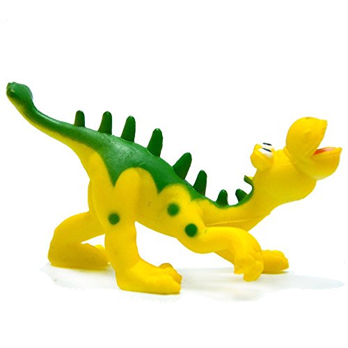 BigNoseDeer 4 Pulgadas Figuras de Dinosaurio de Dibujos Animados con Animales de Bosque Conjunto, 6 Piezas de Animales de plástico Salvaje y Dino Partido favores Juguetes Juego Conjunto (Dinosaurio)