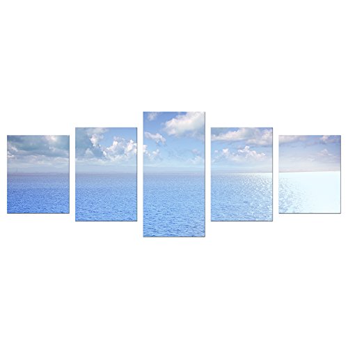 Bilderdepot24 Cuadros en Lienzo Albufera en El Saler de Valencia - España - 200x80 cm 5 Piezas - Enmarcado Listo Bastidor Imagen. Directamente Desde el Fabricante