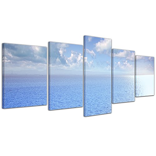 Bilderdepot24 Cuadros en Lienzo Albufera en El Saler de Valencia - España - 200x80 cm 5 Piezas - Enmarcado Listo Bastidor Imagen. Directamente Desde el Fabricante