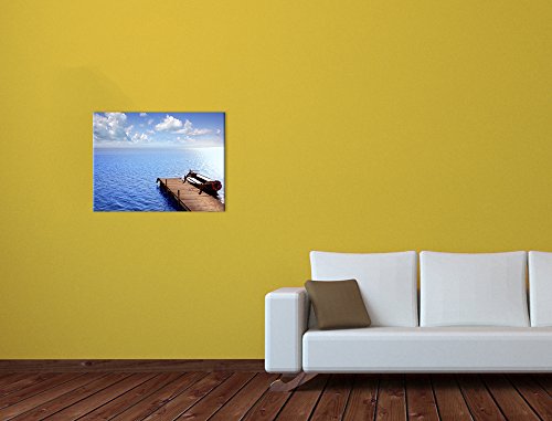 Bilderdepot24 Cuadros en Lienzo Albufera en El Saler de Valencia - España 60x50 cm - Enmarcado Listo Bastidor Imagen. Directamente Desde el Fabricante