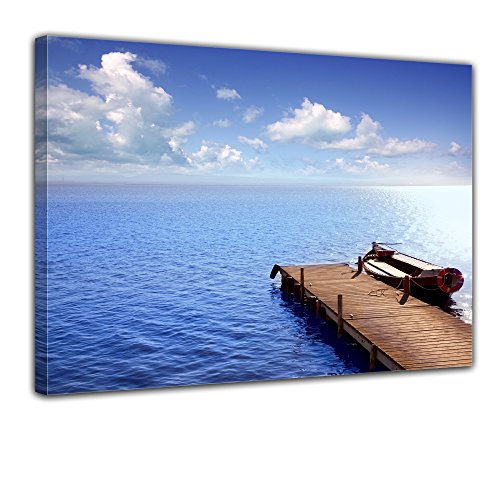 Bilderdepot24 Cuadros en Lienzo Albufera en El Saler de Valencia - España 60x50 cm - Enmarcado Listo Bastidor Imagen. Directamente Desde el Fabricante