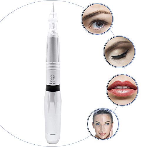 BIOMASER ® Maquillaje permanente Kits de máquinas de tatuaje Maquina profesional de tatuajes digitales Ceja Labios Juegos de máquinas … (Negro)