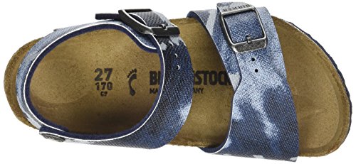Birkenstock New York, pestaña Trasera para Niños, Multicolor (City Camo Blue), 30 EU