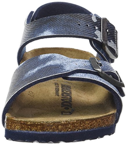 Birkenstock New York, pestaña Trasera para Niños, Multicolor (City Camo Blue), 30 EU