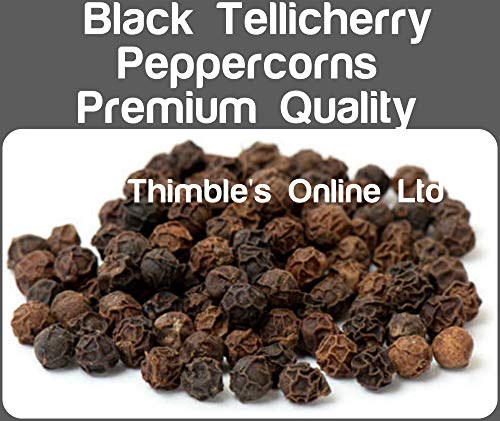 Black Tellicherry Peppercorns Whole 450 g calidad premium libre P&P completo negro Peppercorns – dedales Online Ltd