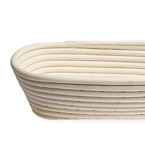 Black Velvet Studio Bol Breakfast ratán, Color Natural. Diseño Natural y Artesano, Ovalado 9x15,5x30 cm.