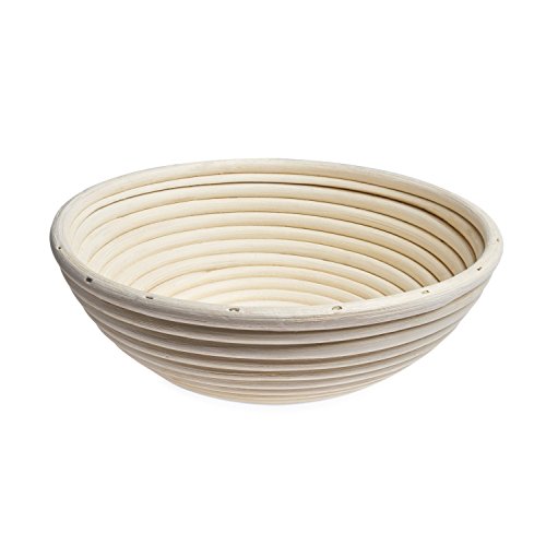 Black Velvet Studio Bol Breakfast ratán, Color Natural. Diseño Natural y Artesano, Redondo 8x25x25 cm.