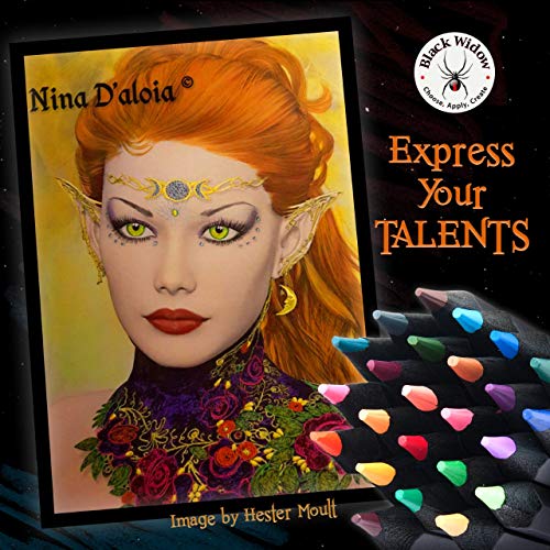 Black Widow - Lápices de colores para adultos, 24 lápices de colores con pigmentos suaves, el mejor juego de lápices de colores para adultos para colorear libros y dibujar