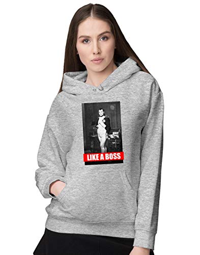 BLAK TEE Mujer Napoleon Bonaparte Boss Meme Capucha L