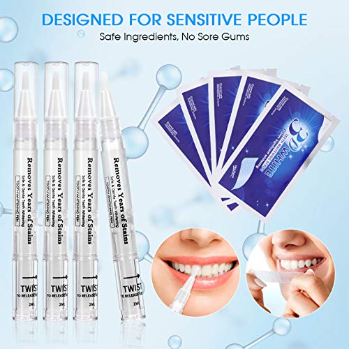 Blanqueador Dental, Nivlan Kit de Blanqueamiento Dental Profesional, con 16 Luces LED, Gel Blanqueador de Dientes Para Manchas de Humo y Dientes Amarillos, Carga USB Magnética
