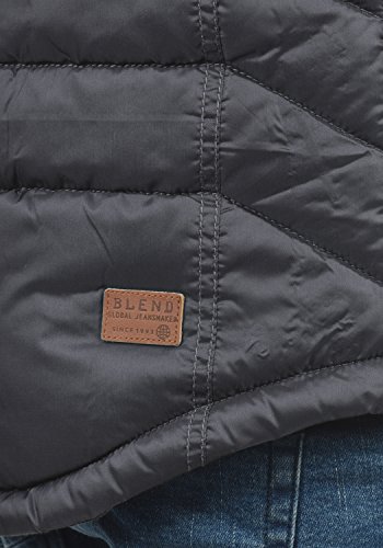BLEND Cemal Chaleco Acolchado De Plumas para Hombre con Cuello Alto, tamaño:S, Color:India Ink (70151)