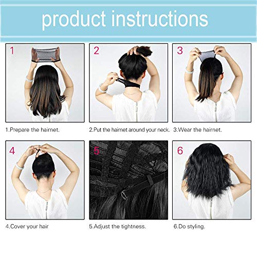 BLISSHair Ombre 613 Peluca rizada corta de cabello brasileñas virgen remy de cabello humano para mujer Peluca rizada corta de cabello virgen 100% sin procesar 8 inch