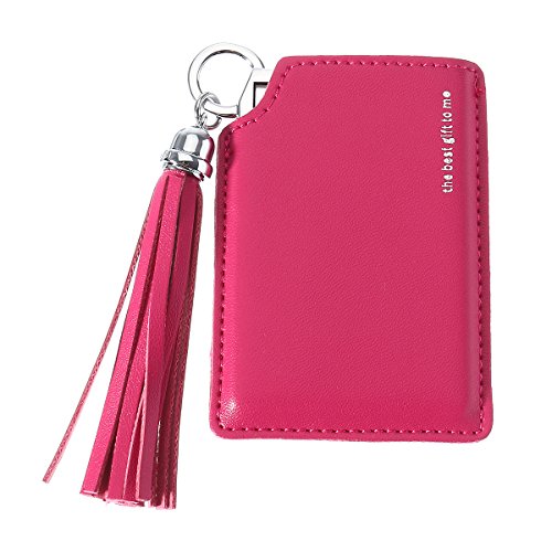 Bluelover Mini Espejos De Maquillaje Portátil con Borlas Caso Mini Pocket Cosméticos Espejo Novedad Compacto