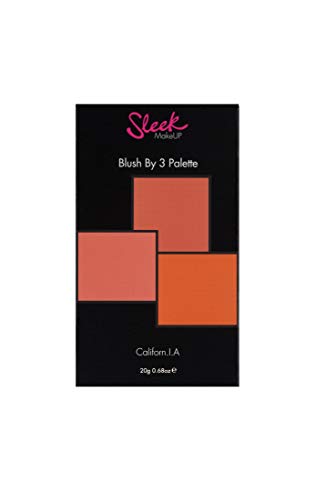 Blush Maquillaje Elegante Por 3 Paleta Sombra de Ojos 20 g California 1 Pack 20 g