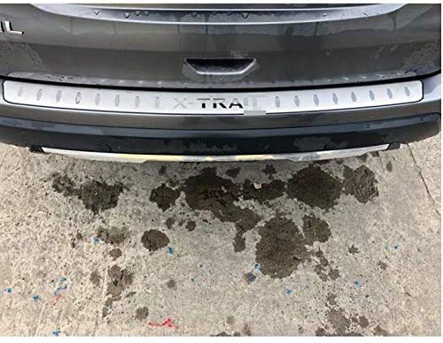 BNHHB Protector de Parachoques del Maletero del Coche para Nissan X-Trail X Trail T32 2014-2019, Accesorios de decoración de Acero Inoxidable Alféizar del Maletero Trasero automático