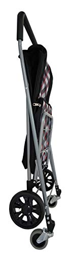 Bo Time BTBC-SP-16 - Carro de la Compra con 4 Ruedas Plegable y Bolsillo Delantero isotérmico Integrado, Gran Capacidad, 63 L, Multicolor