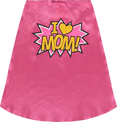 Body con Capa de Mamá Superheroína para el Día de la Madre para Bebé Niña Blanco/Rosa (3-6 Meses)