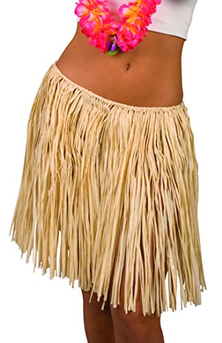 Boland 52429 - Hawaii Falda Bast, Alrededor de 45 cm, un tamaño, Color Beige