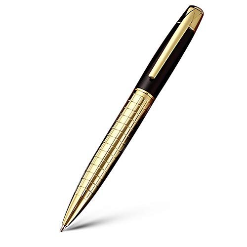 Bolígrafo de Metal Giratorio bolígrafos de Acero Inoxidable bolígrafo de Barra de Acero papelería Comercial para Oficina y bolígrafo Escolar