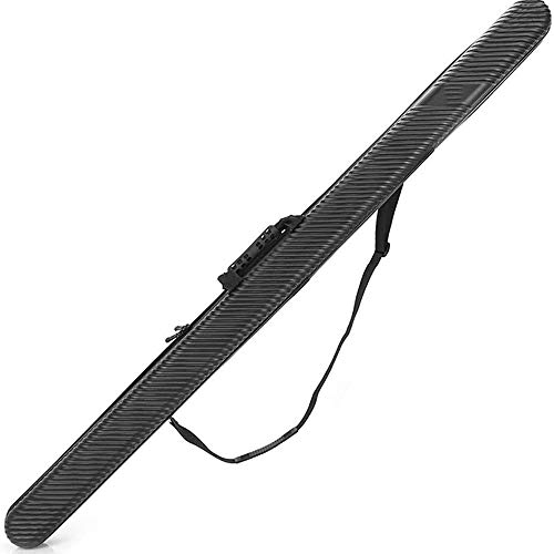 Bolsa de almacenamiento portátil caña de pescar, aparejos de pesca bolsa, aparejos de pesca bolsa de almacenamiento, Negro Mini ultraligero bolsa de polo de cáscara dura impermeable, S: Tamaño 136 * 9