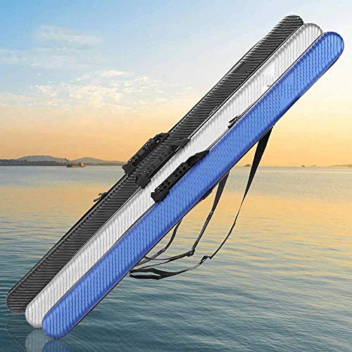 Bolsa de almacenamiento portátil caña de pescar, aparejos de pesca bolsa, aparejos de pesca bolsa de almacenamiento, Negro Mini ultraligero bolsa de polo de cáscara dura impermeable, S: Tamaño 136 * 9