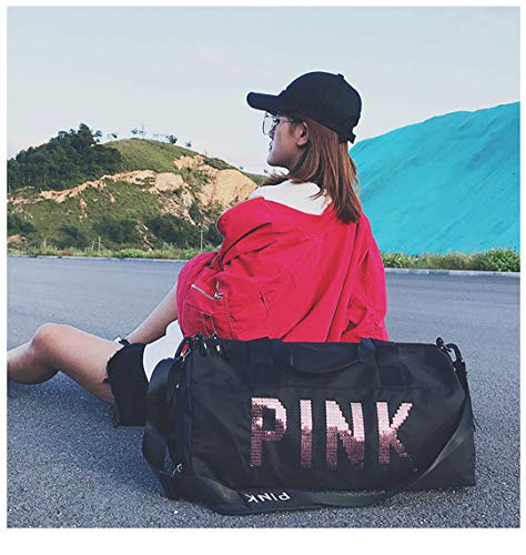 Bolsa de Deporte Rosa Bolso de Viaje para Mujer Bolso Victoria Beach Bolsa de Deporte de Gran Capacidad Bolsa Secret Crossbody Pink