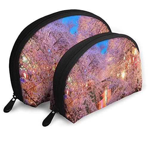 Bolsa de maquillaje The Sakura Blossom y su importancia cultural en Japón Bolsa de almacenamiento portátil para mujeres Party Pack de 2