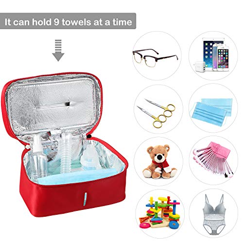Bolsa Desinfectante UV Portátil, Bolsa Esterilizadora de Luz UV Mata 99,9% Sustancias Nocivas, Limpiador UV para Reutilizar Máscaras/Cepillo de Dientes/Esterilización de Ropa Interior y Más