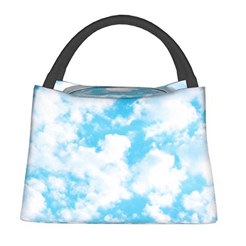 Bolsa térmica portátil para el almuerzo con cierre de cremallera, Clouds BCN a prueba de fugas, bolsa de almuerzo plegable, reutilizable para picnic, viajes, trabajo, escuela, almuerzo