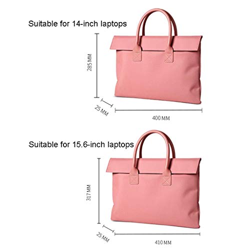Bolsas para portátiles La bolsa de asas del ordenador portátil for el bolso de las mujeres 14-15.6 pulgadas a prueba de agua portátil de nylon bolso de las mujeres de negocios oficina trabajo bolsa de